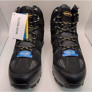 Goodyear TETON-ST Black Steel Toe Work Boots Wide ASTM F2413-24 Men's 10W